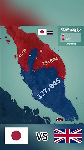 The Malayan Campaign Animated Map(1941-1942) #PacificWar #WWII