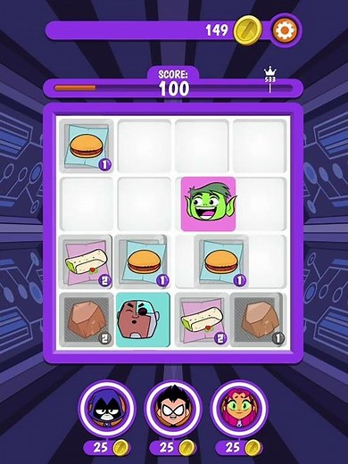 Teen Titans Go Gameplay | Burger And Burrito – Speedy Sorting! | Cartoon Network GameBox Shorties