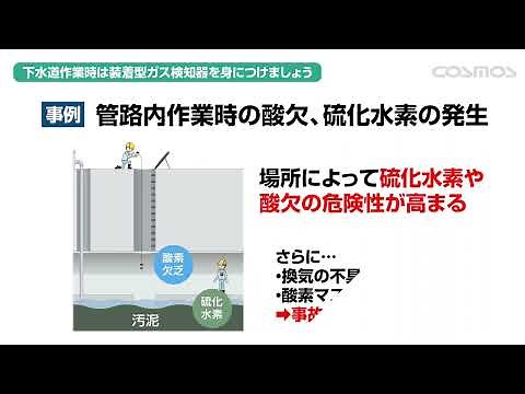 硫化水素中毒・酸欠事故から命を守るために～装着型ガス検知器を身につけましょう～