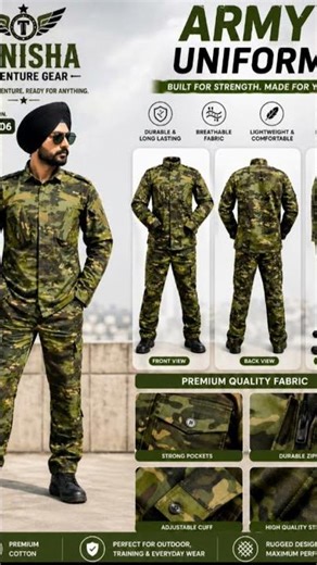 Top Quality Army Uniform । Tanisha Adventure Gear । Outdoor Gear ।