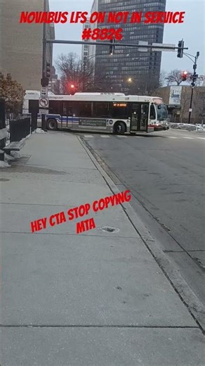 CTA NovaBus LFS on Route...Not In Service #8826 #shorts #music