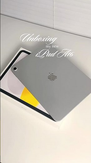 iPad A16 Silver 128GB | Clean Aesthetic Unbox for 2025