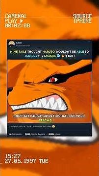 Nine Tails vs Naruto 🦊🔥 | Pure Aura Clash