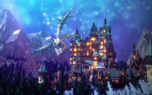 【我的世界地图建筑分享】泰坦攻击村庄 The Titans Attack