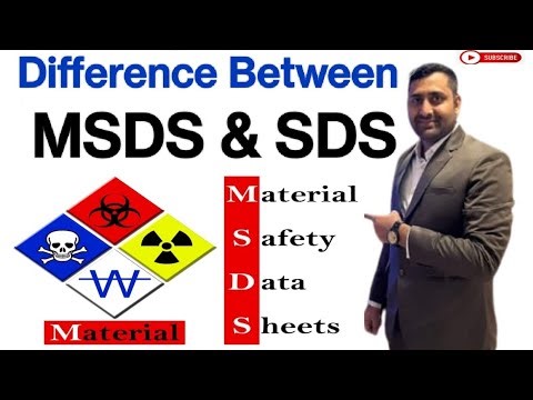 Difference Between MSDS and SDS | hindi | GHS & HCS | OSHA HazCOM | H & P Code ‪@SafetyTrainerNebosh‬