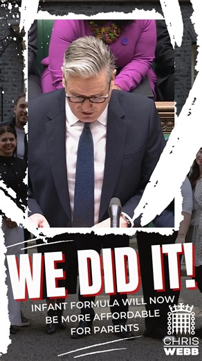 One year of action has led to real change! It’s been just over 12 months since I launched a campaign to make infant formula more affordable and accessible, starting with a debate in Parliament on the strict regulations that govern it. At the six month mark, alongside campaign partners including the Metro, Lad Baby and charity Feed, I delivered a petition to 10 Downing Street. Its 107,000 signatures called on the Prime Minister Keir Starmer and Health Secretary Wes Streeting to take urgent action