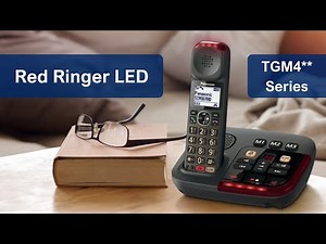 How to enable and disable the Red Ringer LED on your Panasonic TGM4 series home phone