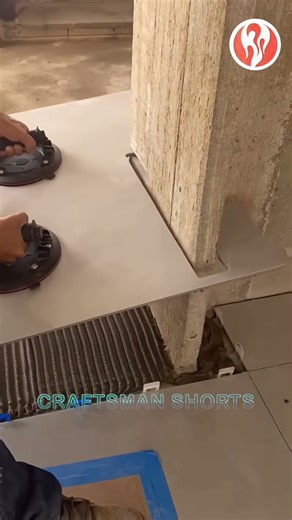 Floor tiles | Corner tile installation