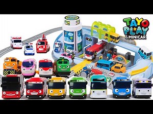 Tayo and Titipo Station Play Set l Bus and Train Toy Show for Kids l Tayo Play & Minicar