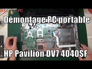 How to disassemble an HP Pavilion DV7 4040SF laptop