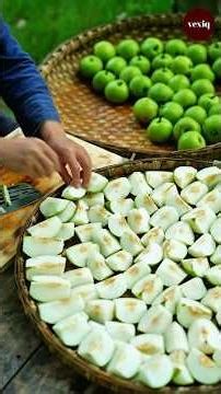 you won't believe how this villager make Apple wine!🤯 #shorts