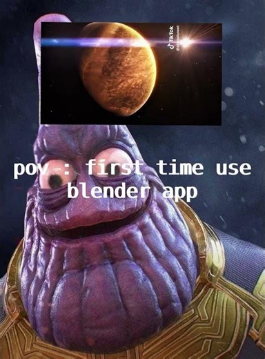 pov : first time using blender app #youtube