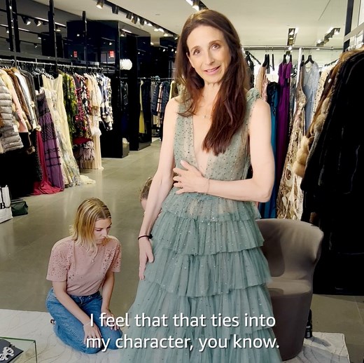 Consider us obsessed. Get dressed with Marin Hinkle for the Emmys! | The Marvelous Mrs. Maisel