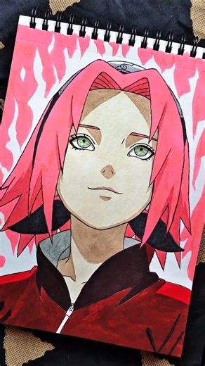 Sakura drawing and her cute smile ।। #drawing #drawingchallenge #art #anime