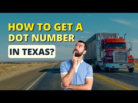 How To Get A DOT Number In Texas? 🚚 💵TxDOT Numbers Are For Intrastate Carriers Only.