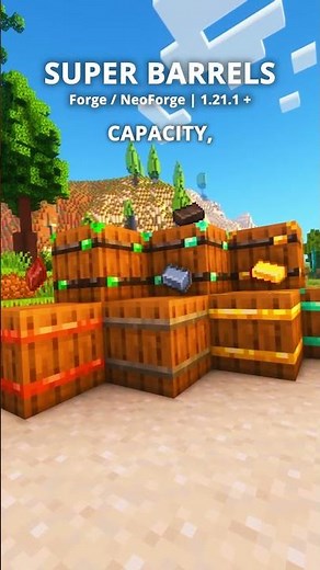 give Minecraft barrels the upgrade they DESERVE with this mod #minecraft #mods
