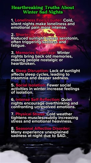 Heartbreaking Truths About Winter Sad Nights