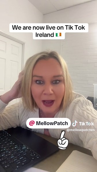 We are now live on Tik Tok Ireland and we are literally so excited 🇮🇪 Go and give us a follow and if you are in Ireland then check out our profile and our shop! #tiktokmademebuylt #tiktokireland #mellowpatches #wellnessjourney
