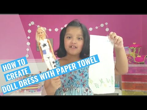 Make BARBIE Doll Dress Using PAPER TOWEL (# DIY TODAY)