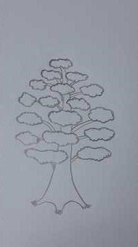 How to draw Tree for begginers | easy drawing steps #shorts #art #drawing #tree #viral