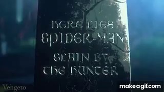 Spider-Man rises from his grave (Animated) on Make a GIF