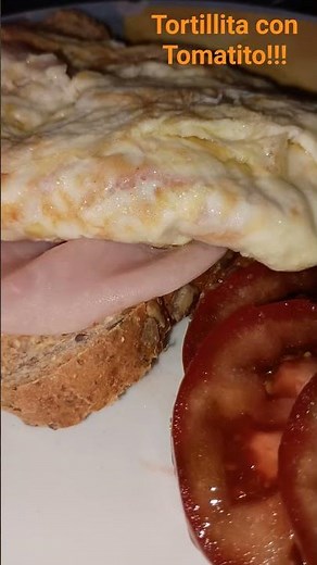 Tortilla francesa de jamón York 😋😋