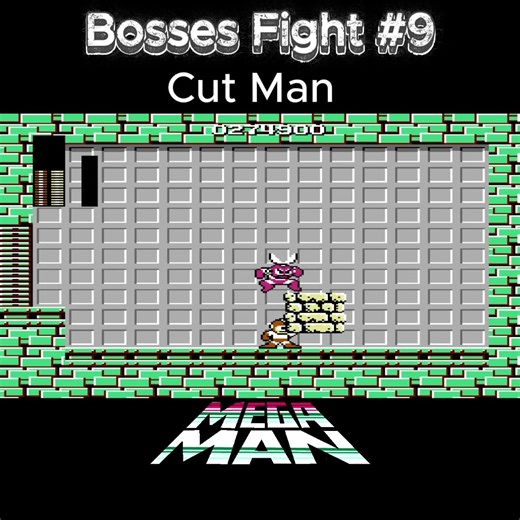 Game Bosses Fight #9: Cut Man #bossfight #shorts