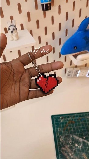 DIY Minecraft Keychain 🗝️ | Cute Clay Craft Tutorial ✨ 🎀#shorts