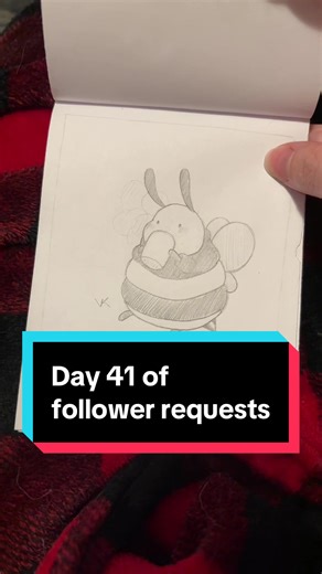 Day 41: Drawing a Bee in a Striped Sweater