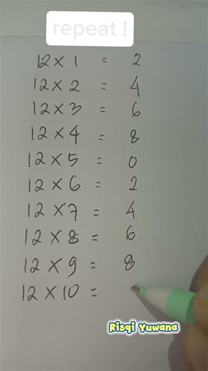 multiply by 12 #maths #mathstricks #mathematics #education
