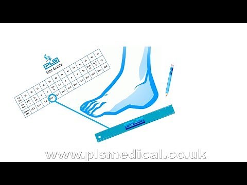 PLS Medical Professional Footwear - Size Measuring Guide