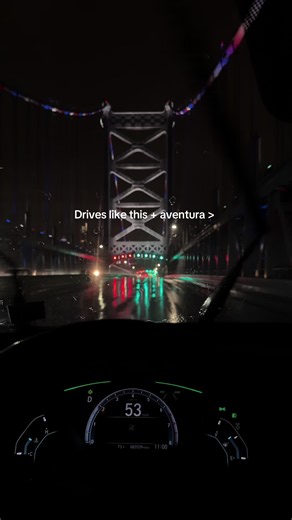 Late night drive vibes 🙂‍↕️ #aventura #latenightdrives #rainyday #hondacivic #carcommunity