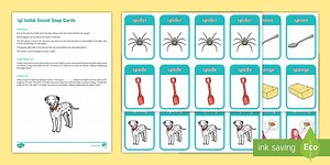 /sp/ Initial Sound Snap Card Game