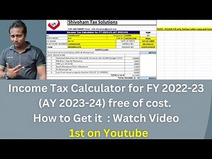 Income Tax Calculator FY 2022-23 in excel free | How To Calculate Income in excel FY2022-23 in Excel