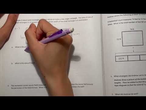 Eureka Math Grade 3 Module 7 Lesson 29 | #mathwithaubrey #homework