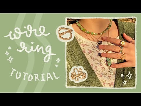 cool wire ring tutorial ✧･ﾟdiy wire wrapping for beginners!