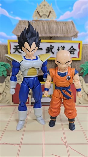 Will the Dragon Ball S.H. Figuarts Vegeta and Krillin figures be compatible? #shfiguarts #dragonb...