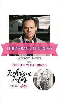 @tenorandrewowens Perspective on Posture and Singing #VocalTechnique #TechniqueTalks #opera