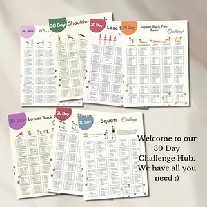 30-day Chair Workout Challenge: Full Body Exercise Guide (digital Download) - Etsy