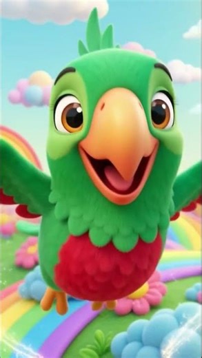 Birds for Kids|Parrot Penguin Peacock | Kids Learning Shorts #kids #kidslearning #kidscartoon