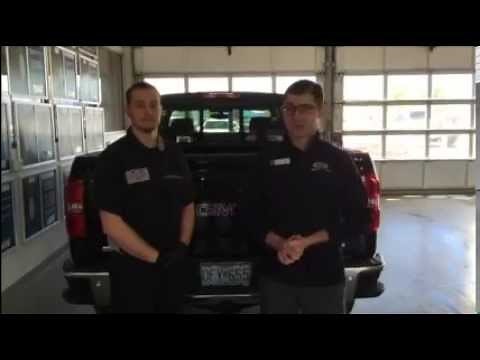 How to remove the spare tire on a GMC Sierra truck - Cable Dahmer GMC