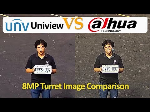 Dahua vs Uniview 8MP Turret - Image Comparisons