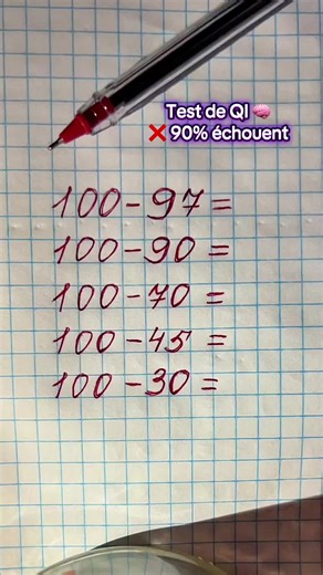 🧠 Test de QI ❌ 90% échouent 👇 Écris ta réponse en commentaire ➕ Abonne-toi pour plus de défis#mathematics #facile #Défi #astucemaths #Maths