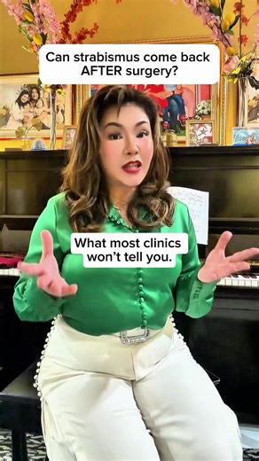 Can strabismus come back after surgery? YES and here’s why. Strabismus surgery ONLY realigns eye muscles …but it doesn’t always fix binocular vision (brain-eye coordination). Over time, eyes may drift and misalign again due to: • Muscle stretching • Scar tissue • Uncorrected refractive error (blurred vision) • Poor binocular vision This is why recurrent strabismus is common. At Eyecare Deluxe, we do things differently. We have both: ✔ A Strabismus Surgery Specialist ✔ A Vision Therapy Specialist