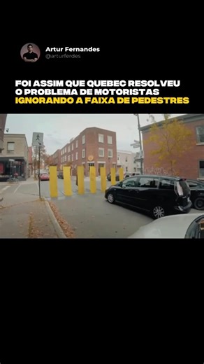 Artur Fernandes on Instagram: "Em 2019, a SAAQ — autoridade de segurança viária de Quebec — tomou uma iniciativa ousada para proteger pedestres. Eles criaram uma faixa de pedestres que se transformava automaticamente em uma barreira física quando um carro se aproximava rápido demais, obrigando o motorista a parar. Não foi apenas uma ação de marketing, mas um recado direto: se os motoristas não respeitam as linhas, faça linhas impossíveis de ignorar. Você acha que algo assim funcionaria na sua ci