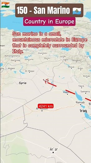 150 world country San Marino 🇸🇲 #travel #mapguide #sanmarino #geographythroughmaps