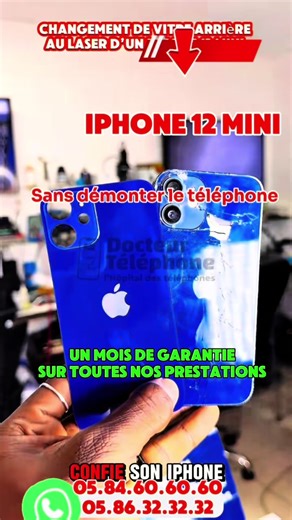 📱💥 Ton iPhone 12 mini est cassé, fissuré ou ne fonctionne plus correctement ? Même en petit format, ce smartphone reste un appareil puissant qui mérite une réparation professionnelle réalisée avec précision et du matériel adapté. 🔧 Chez DOCTEUR TÉLÉPHONE, nous réparons ton iPhone 12 mini avec expertise Chaque téléphone est pris en charge avec des équipements de dernière génération et un véritable savoir-faire technique, afin de garantir une réparation propre, sécurisée et durable. 👨🏾‍🔧 Int