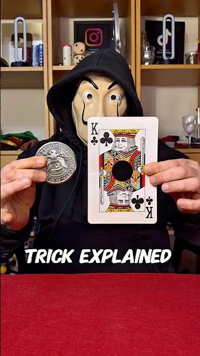 Coin Thru Card 🪄 Trick Tutorial #tricks #magic #magictricks #shorts