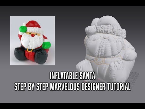 Create a 3D Inflatable Santa: Marvelous Designer Meets Meshy.ai & 3ds Max - Step-by-Step Tutorial