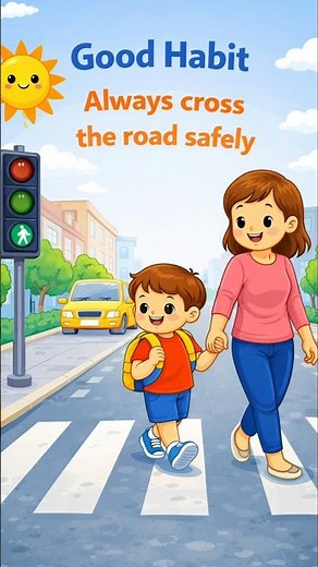 How to Cross the Road Safely! 🚦 #SafetyFirst